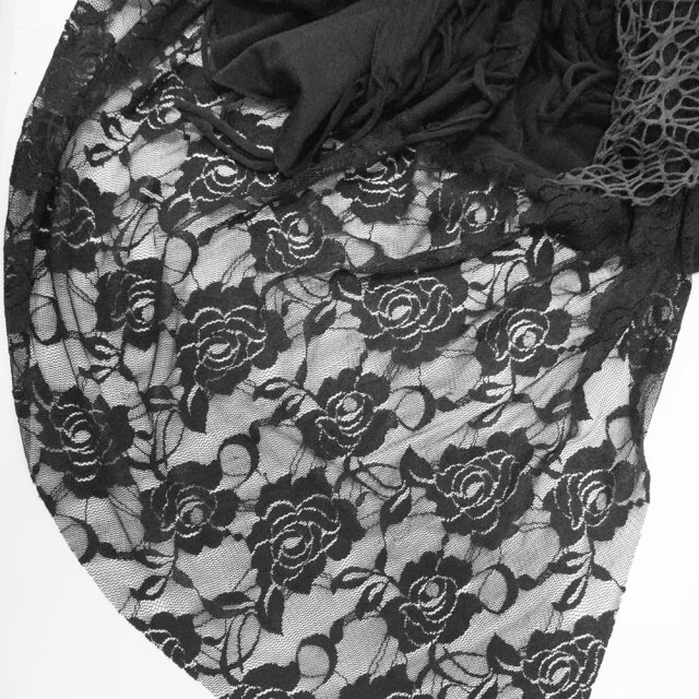 Trägerkleid Antikörper mit Fetzen und Fransen M (L-XXL)