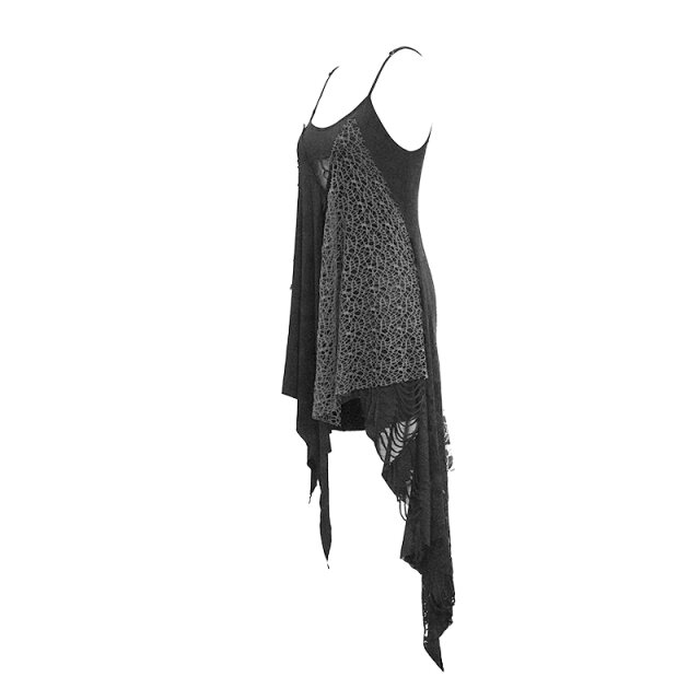 Trägerkleid Antikörper mit Fetzen und Fransen M (L-XXL)