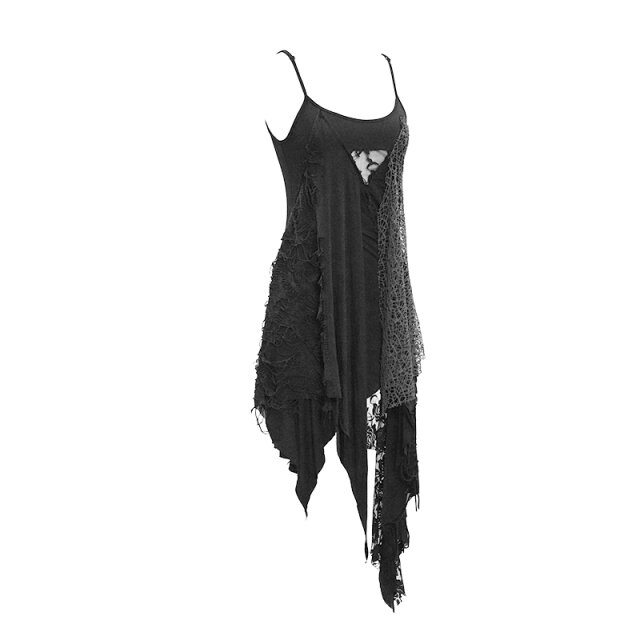 Trägerkleid Antikörper mit Fetzen und Fransen M (L-XXL)
