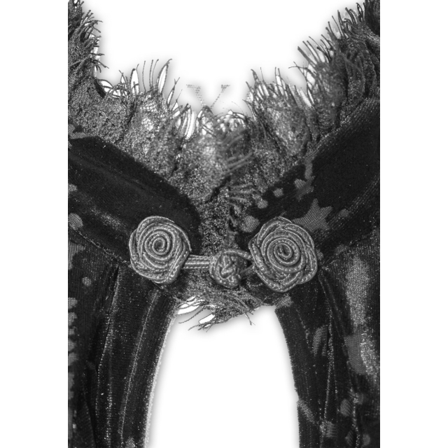 Velvet dress Stella with swallowtail