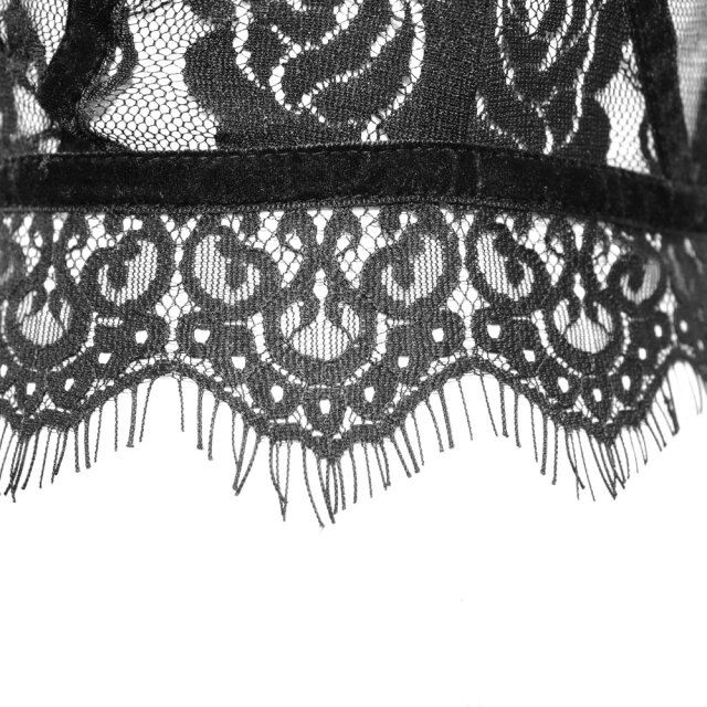 Strap top Dark Romance made of lace with lacing