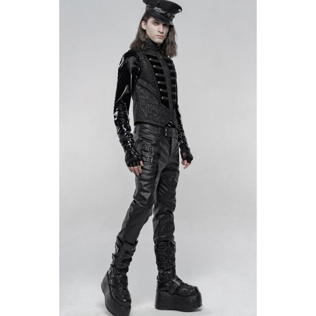 Hose Necronomos in Leder-Optik mit Riemen & Schnallen 4XL
