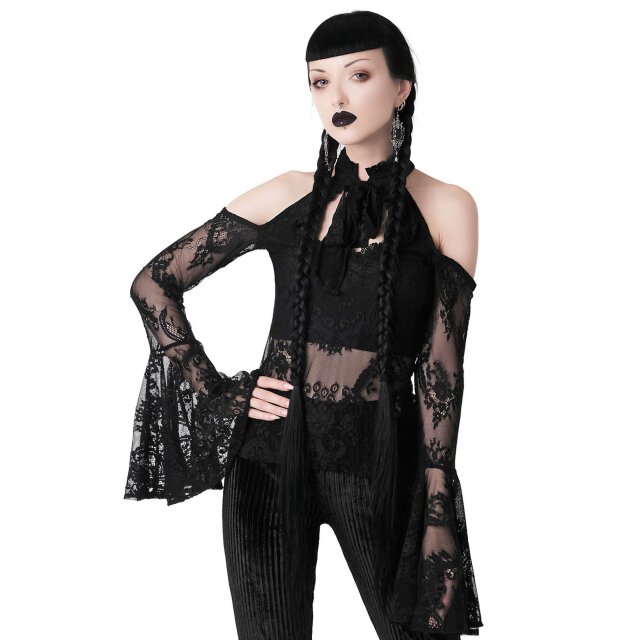 KILLSTAR Cyrena Spitzen-Shirt S