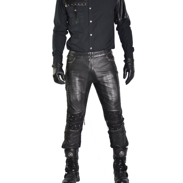 Gothic Herrenhemd schwarz - Größe: M
