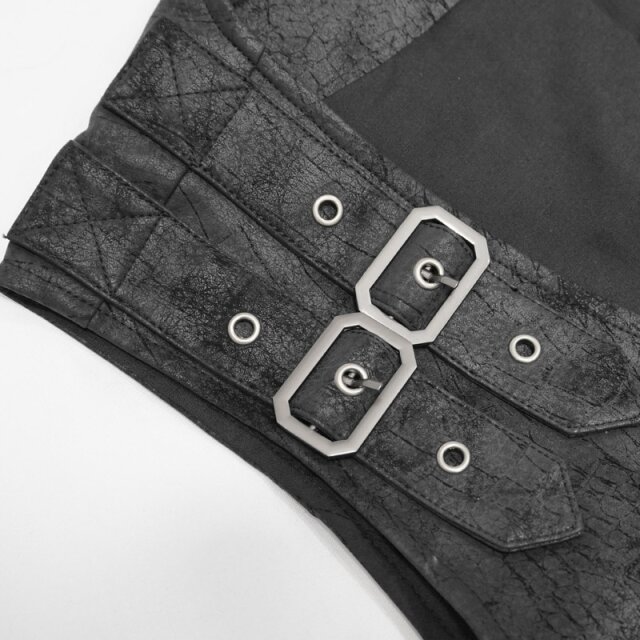 Leder-Weste Stoßgebet mit Schnürungen 4XL