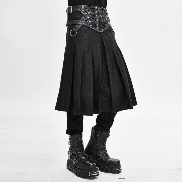 Kilt Drachentöter mit breitem Kunstleder-Bund 3XL