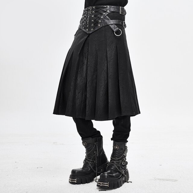 Kilt Drachentöter mit breitem Kunstleder-Bund 3XL