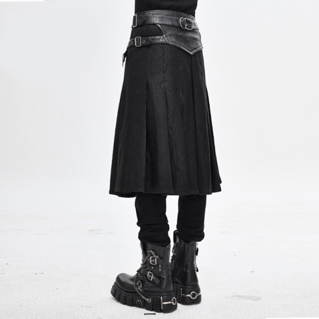 Kilt Drachentöter mit breitem Kunstleder-Bund 3XL