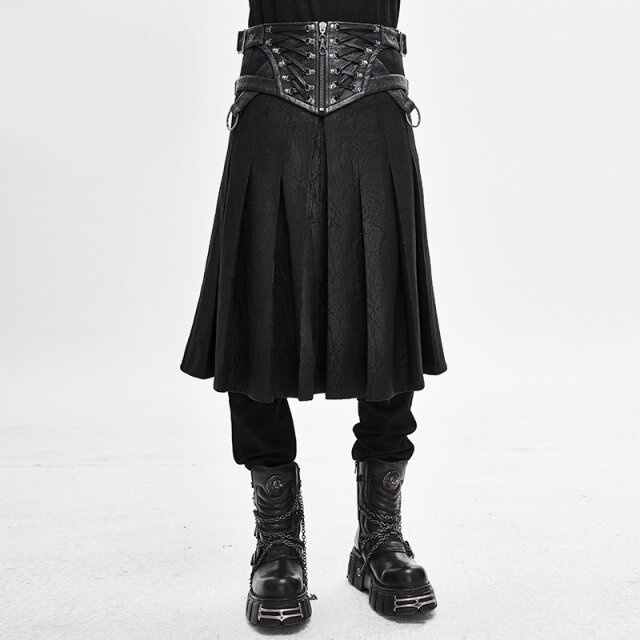 Kilt Drachentöter mit breitem Kunstleder-Bund 3XL