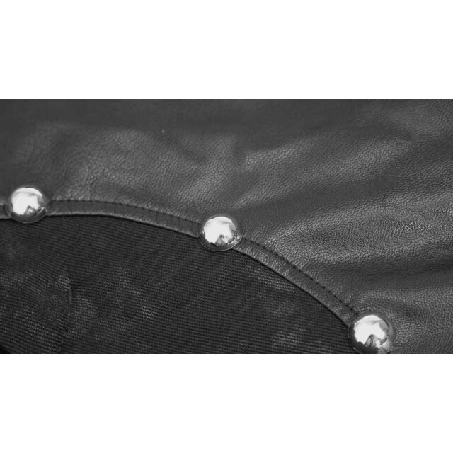 Endzeit-Jeans Armageddon mit Kunstleder-Besätzen XXL