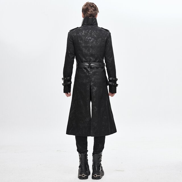 Gothic Coat Soulcatcher with leatherette details