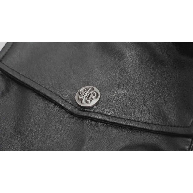 Gothic Coat Soulcatcher with leatherette details
