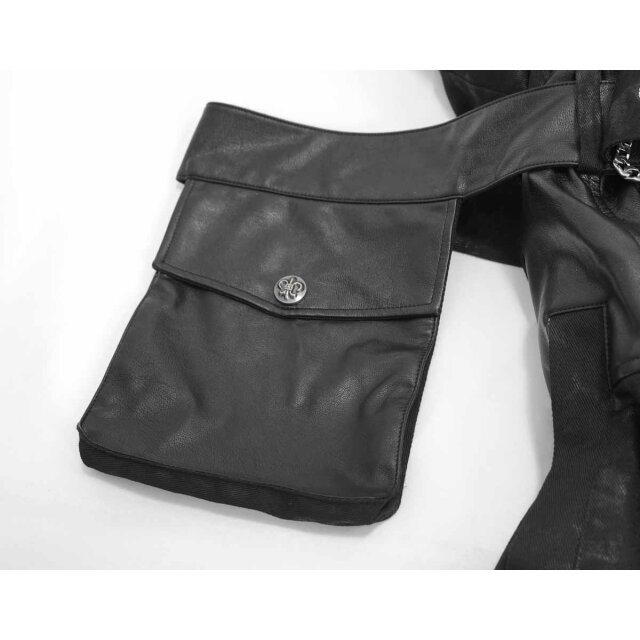 Gothic Coat Soulcatcher with leatherette details