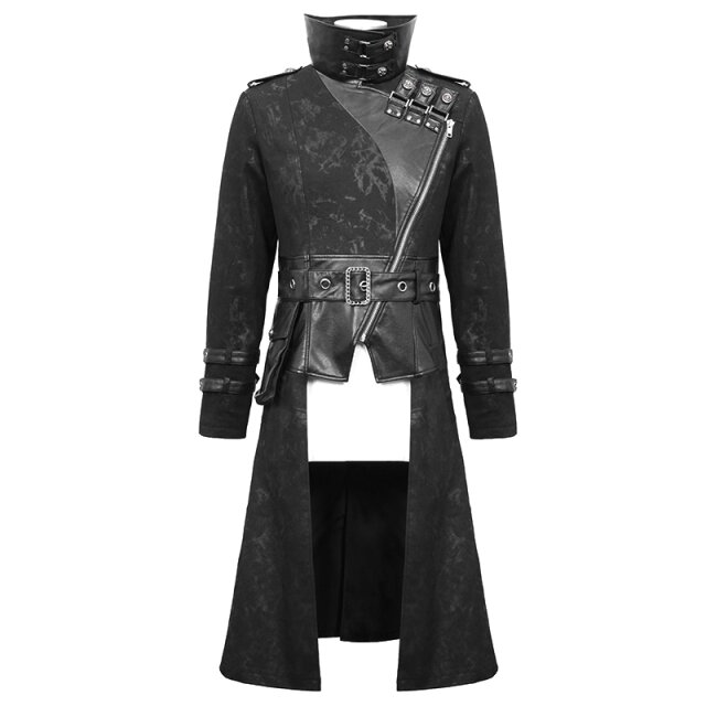Gothic Coat Soulcatcher with leatherette details