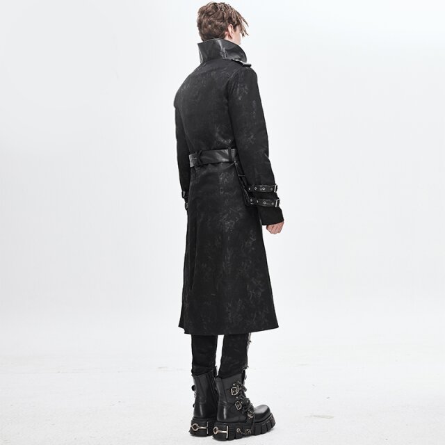 Gothic Coat Soulcatcher with leatherette details