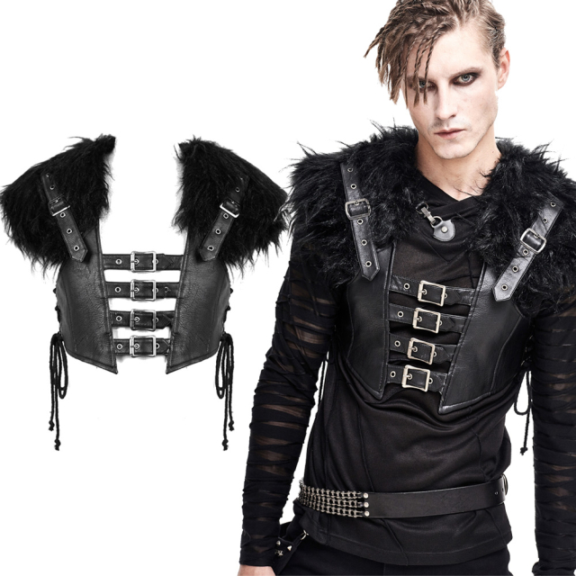 Devil Fashion Vest (WT030) made of imitation leather with...