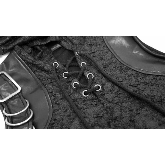 Tank-Top Hoodie Poison in Destroyed Optik S