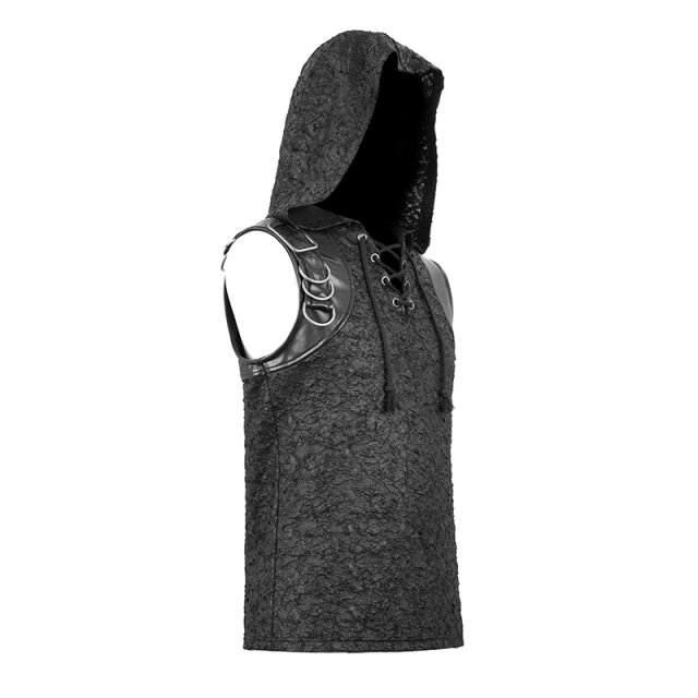 Tank-Top Hoodie Poison in Destroyed Optik XL