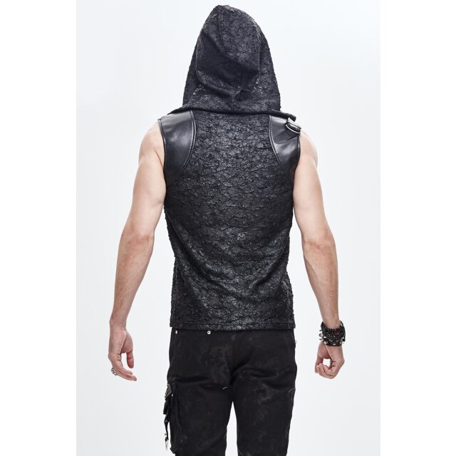 Tank-Top Hoodie Poison in Destroyed Look