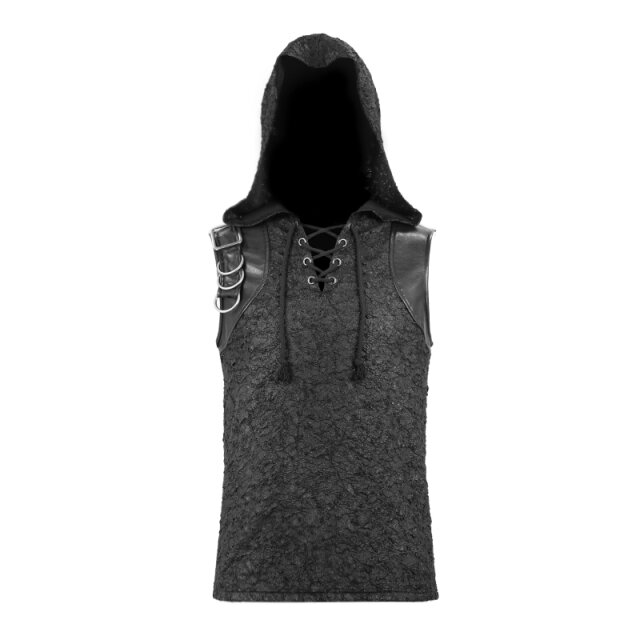 Tank-Top Hoodie Poison in Destroyed Optik 4XL