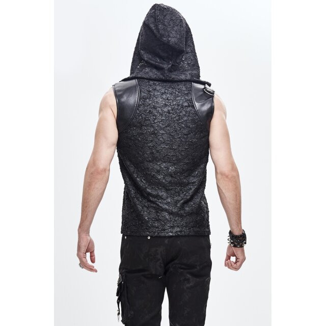 Tank-Top Hoodie Poison in Destroyed Optik 4XL