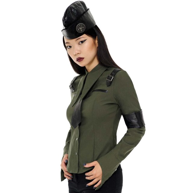 KILLSTAR Secret Mission Uniform Shirt in black or khaki khaki