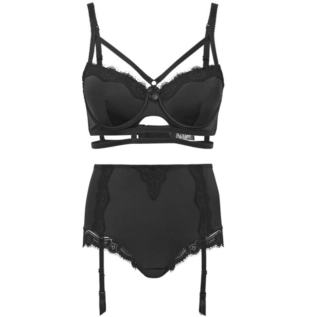 KILLSTAR Ebony Lingerie Set of bra and panty
