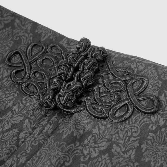 Brokatstretchjeans Black Blood mit Posamenten XXL