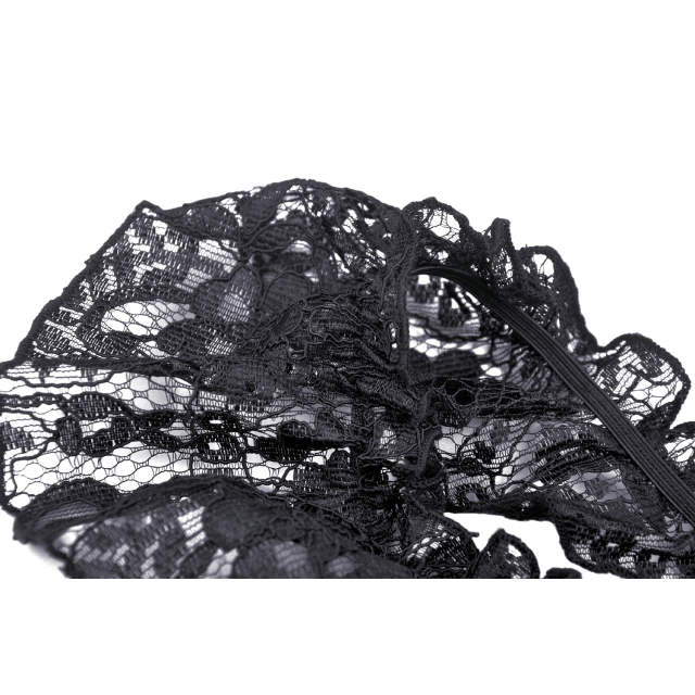 Asymmetrisches Spitzenkleid Charlotte in schwarz oder creme schwarz M