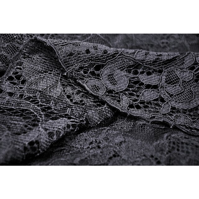 Asymmetric lace dress Charlotte in black or off-white black