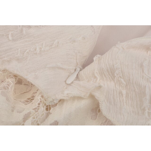 Asymmetric lace dress Charlotte in black or off-white white