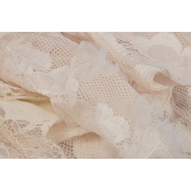 Asymmetric lace dress Charlotte in black or off-white white