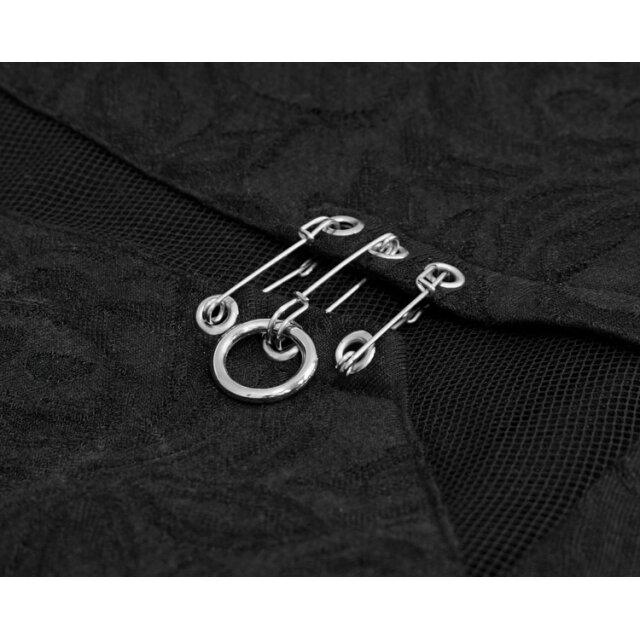 Langarm-Shirt Shadow mit hoher Rollkragen-Maske L