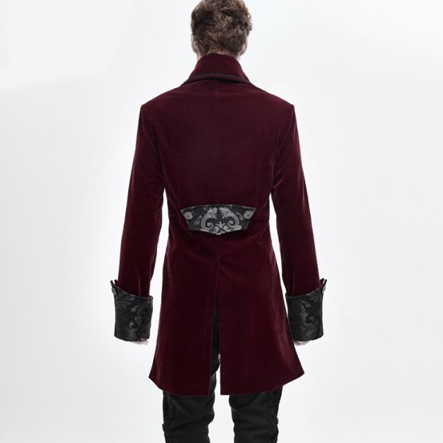Victorian Velvet Tailcoat Empire in Black or Red