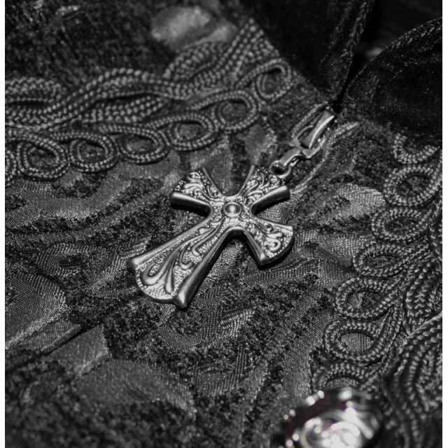 Victorian Velvet Tailcoat Empire in Black or Red black