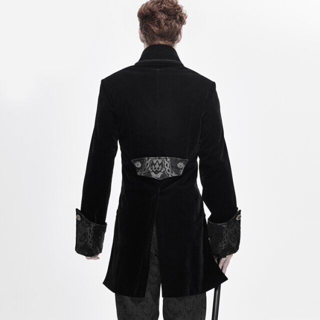 Victorian Velvet Tailcoat Empire in Black or Red black