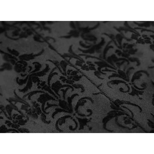 Gothic-Stretchjeans Conventus mit Brokateinsatz und Schnürung XXL