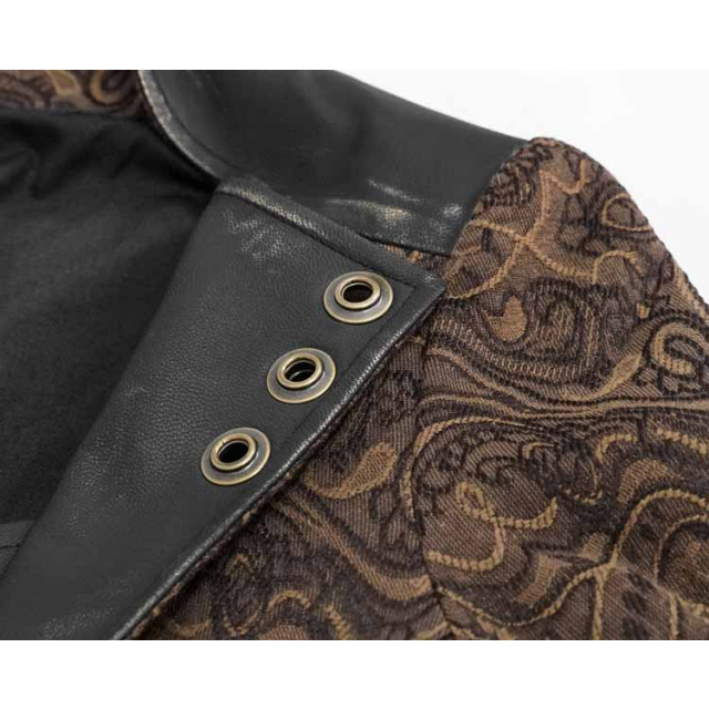 Brown Steampunk Jacket Copperplate