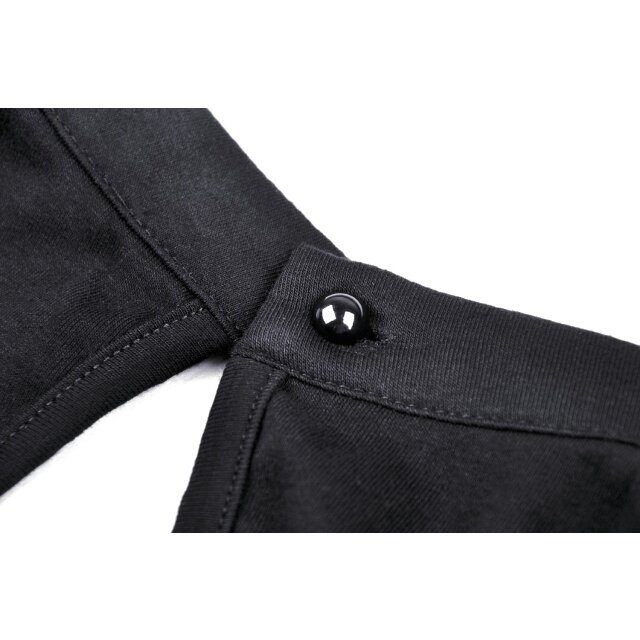 Gothic Long Sleeve Shirt Chignon with Lace