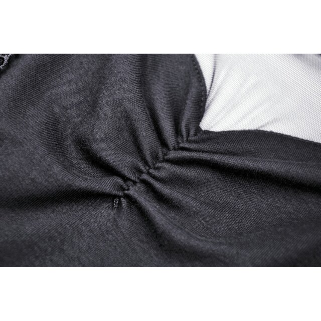 Gothic Long Sleeve Shirt Chignon with Lace