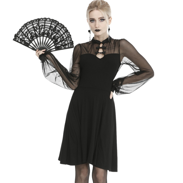 Jersey Dress Mariposa with Large Lace Butterfly