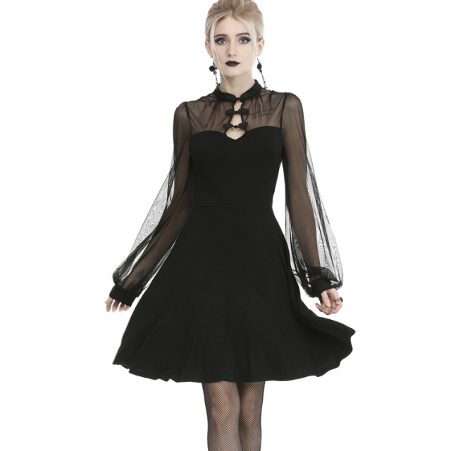 Jersey Dress Mariposa with Large Lace Butterfly