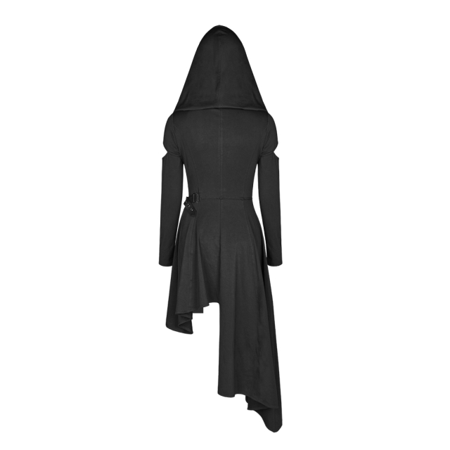 Asymmetrical PUNK RAVE dress Disorder with hood