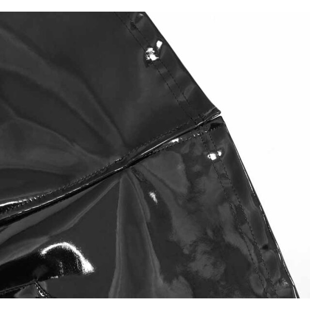 Black PVC Mini Skirt Infernia