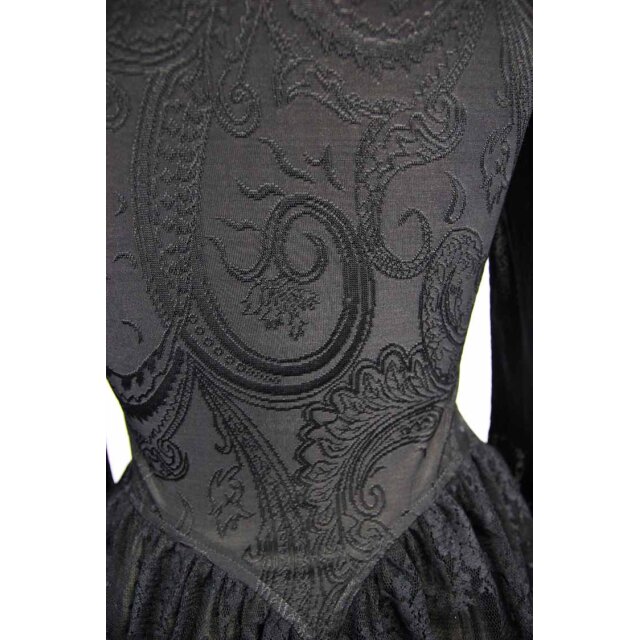 Gothic long sleeve shirt Sad Doll with peplum