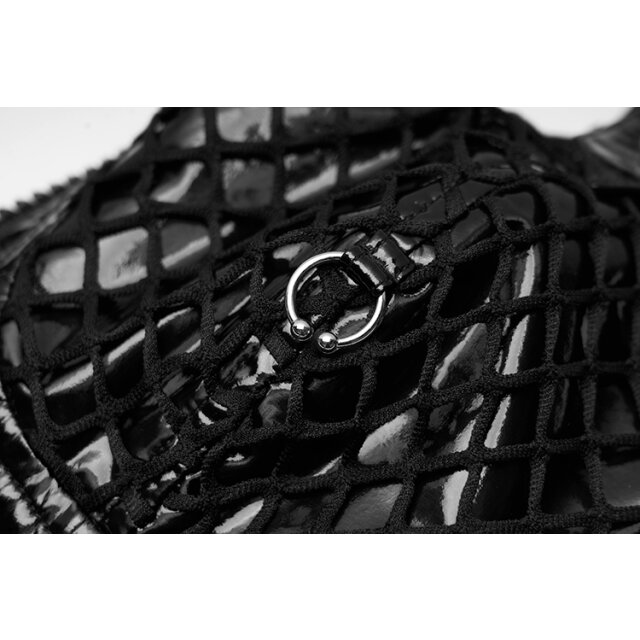 PUNK RAVE Lack-Trägertop Black Anchor XL