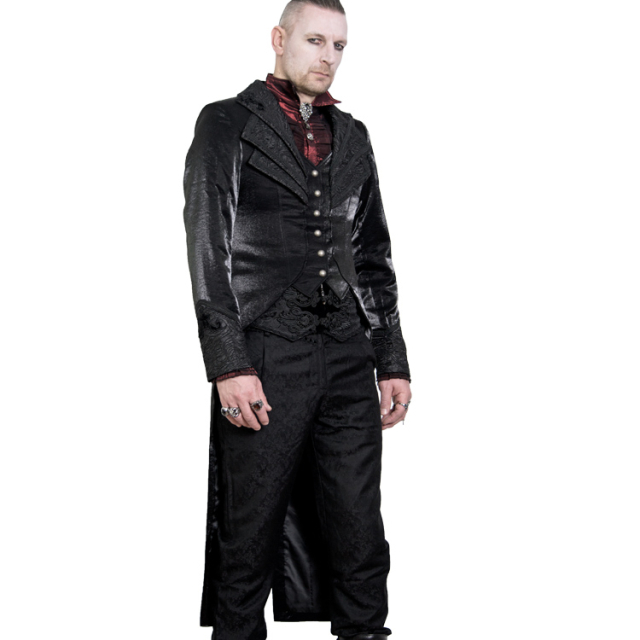 Punk Rave Tailcoat Holmes with Jacquard Trims