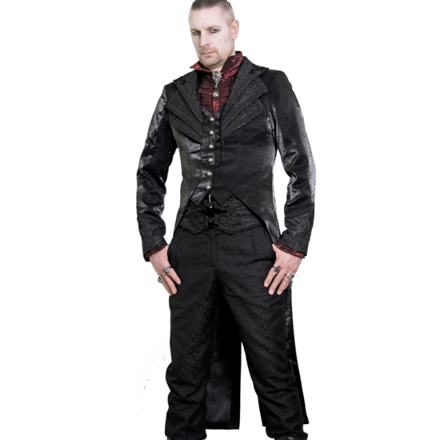 Punk Rave Tailcoat Holmes with Jacquard Trims S