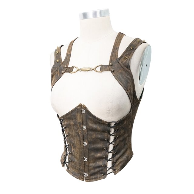 Steampunk Unterbrustkorsagen-Weste Suffragette M