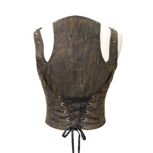 Steampunk Unterbrustkorsagen-Weste Suffragette M
